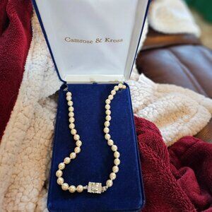Camrose & Kross, Pearl Necklace – Jacqueline Kennedy Collection, Box w/COA